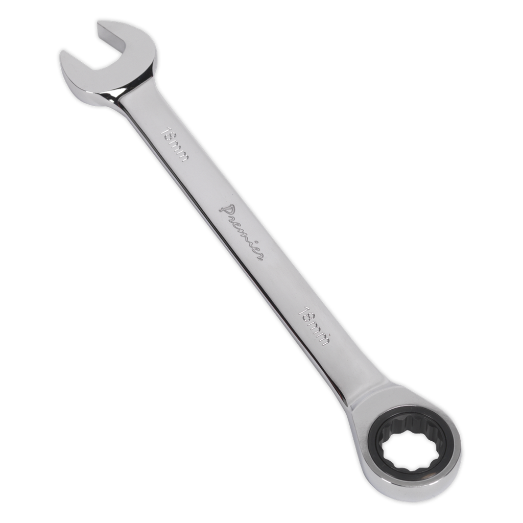 Sealey Premier Combination Ratchet Spanner 18mm
