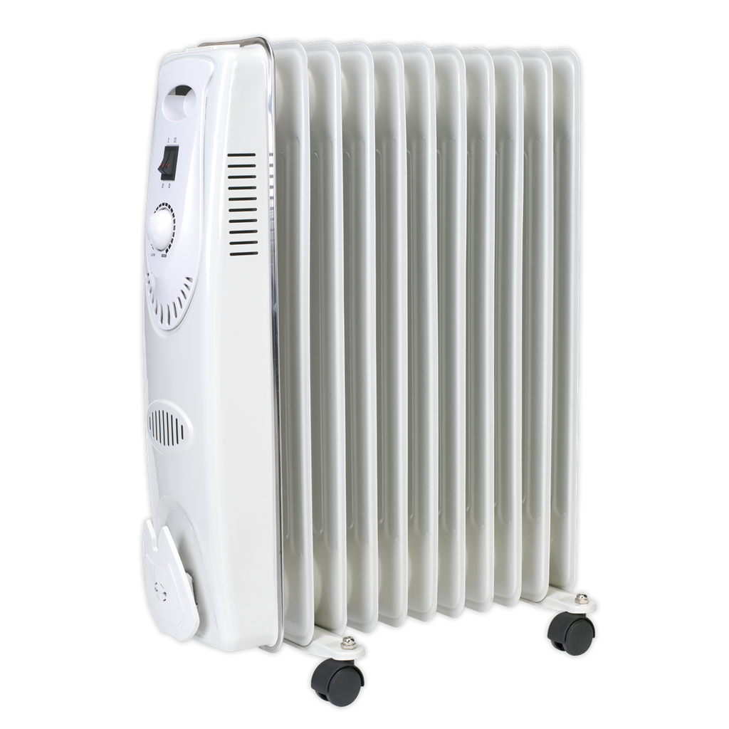 Sealey 11-Element Oil-Filled Radiator 2500W/230V