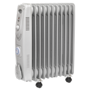 11-Element Oil Filled Radiator with Timer 2500W/230V