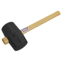 Sealey Premier Rubber Mallet 2.5lb - Black