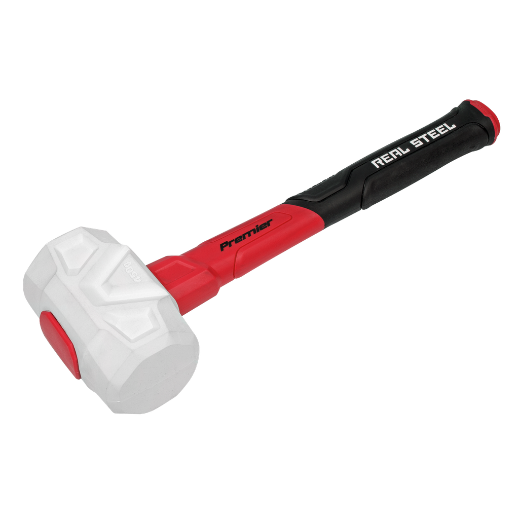Sealey Premier Rubber Mallet with Fibreglass Shaft & Graphite Co