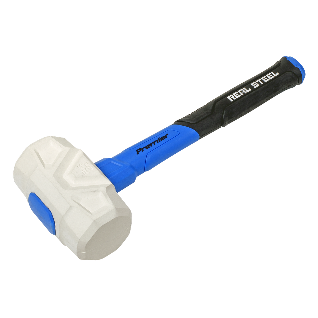 Sealey Premier Rubber Mallet with Fibreglass Shaft & Graphite Core 24oz