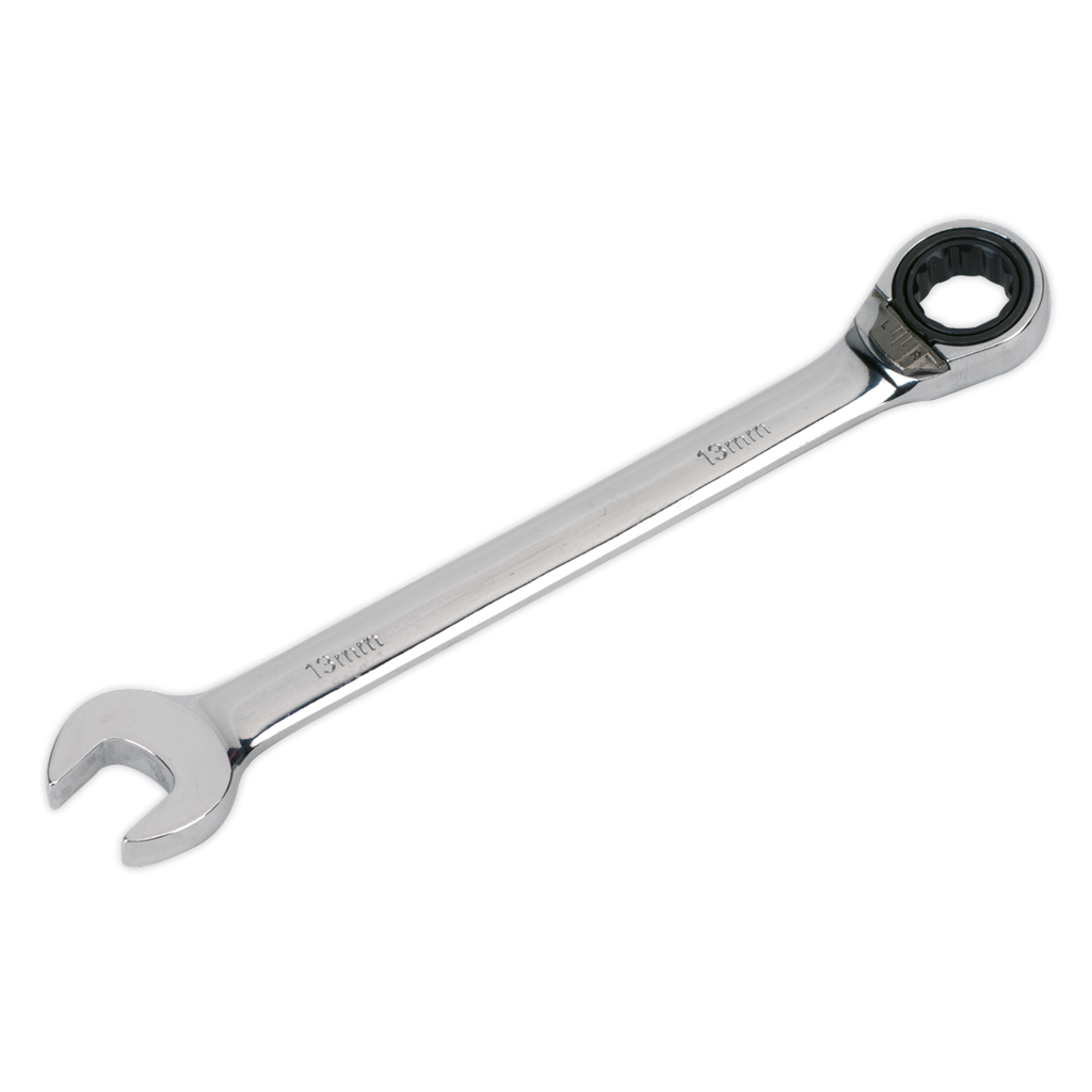 Sealey Premier Reversible Ratchet Combination Spanner 13mm