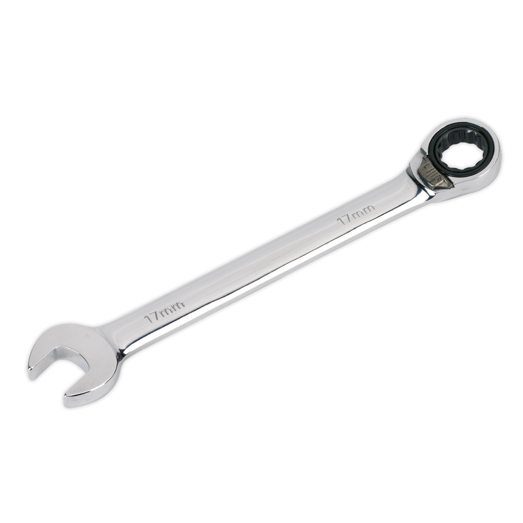 Sealey Premier Reversible Ratchet Combination Spanner 17mm