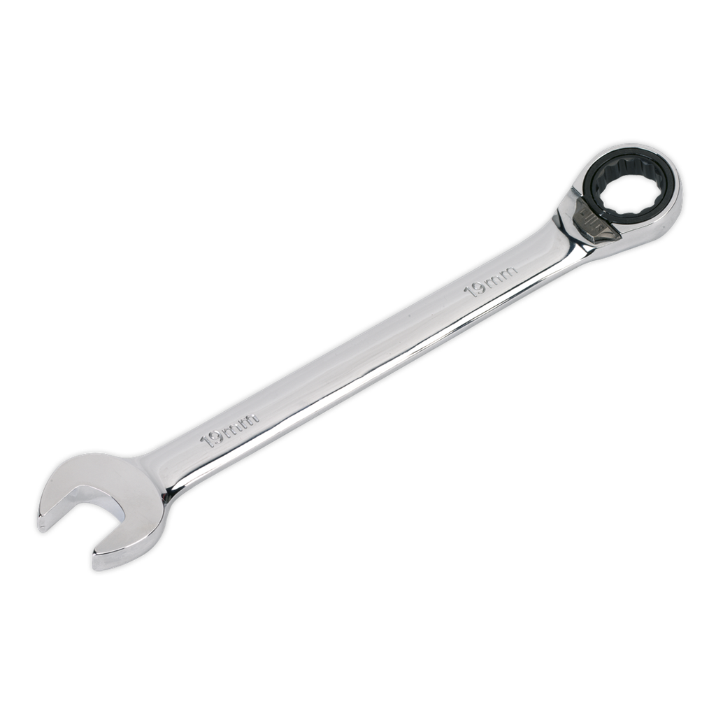 Sealey Premier Reversible Ratchet Combination Spanner 19mm