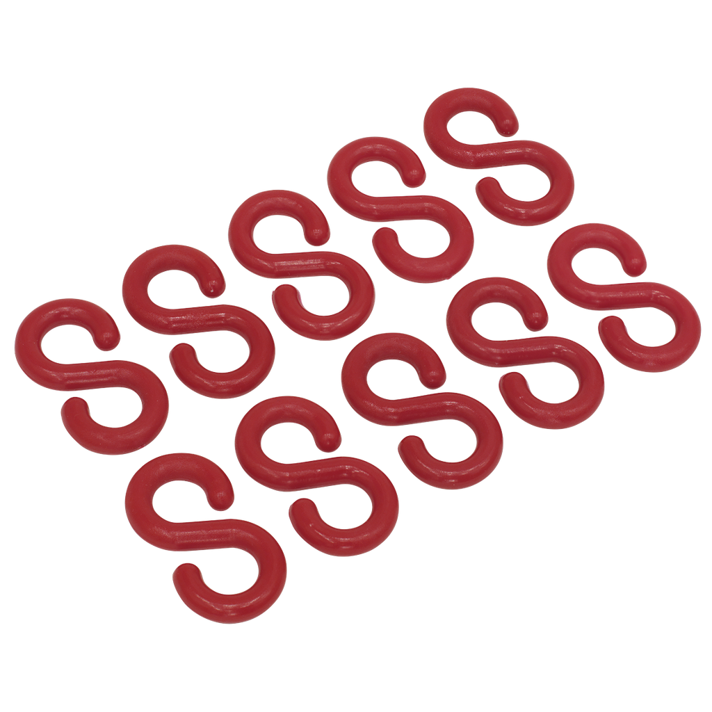 Sealey Plastic Chain S-Hook - Pack of 10