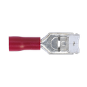 Piggy-Back Terminal 6.3mm, Red - Pack of 100