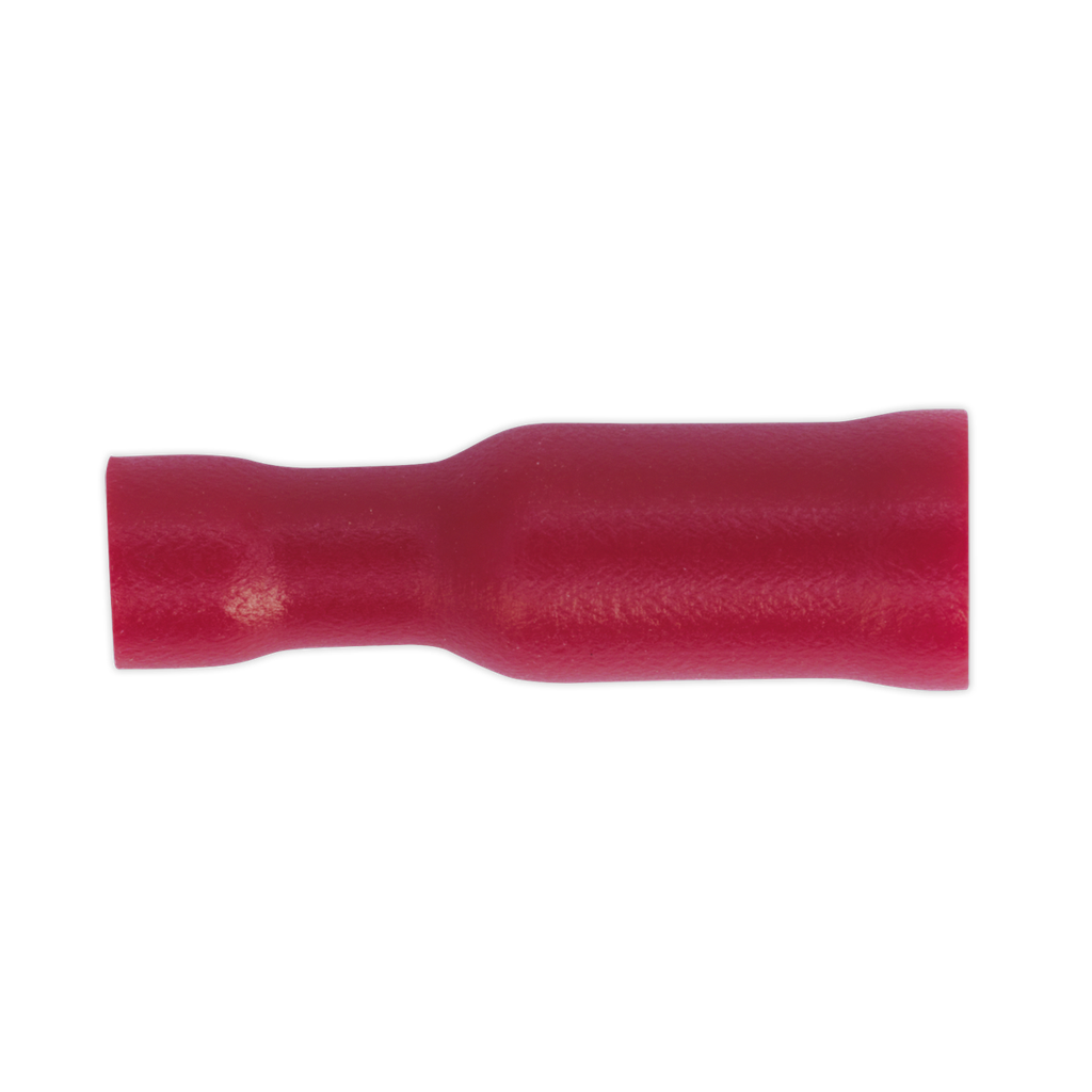 Sealey Female Socket Terminal 4mm, Red - Pack of 100