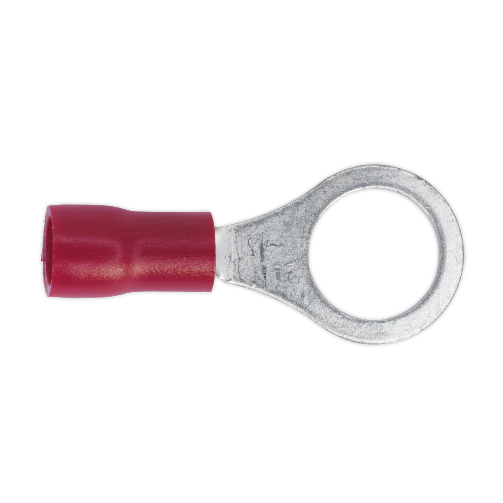 Sealey Easy-Entry Ring Terminal 8.4mm (5/16"), Red - Pack of 100