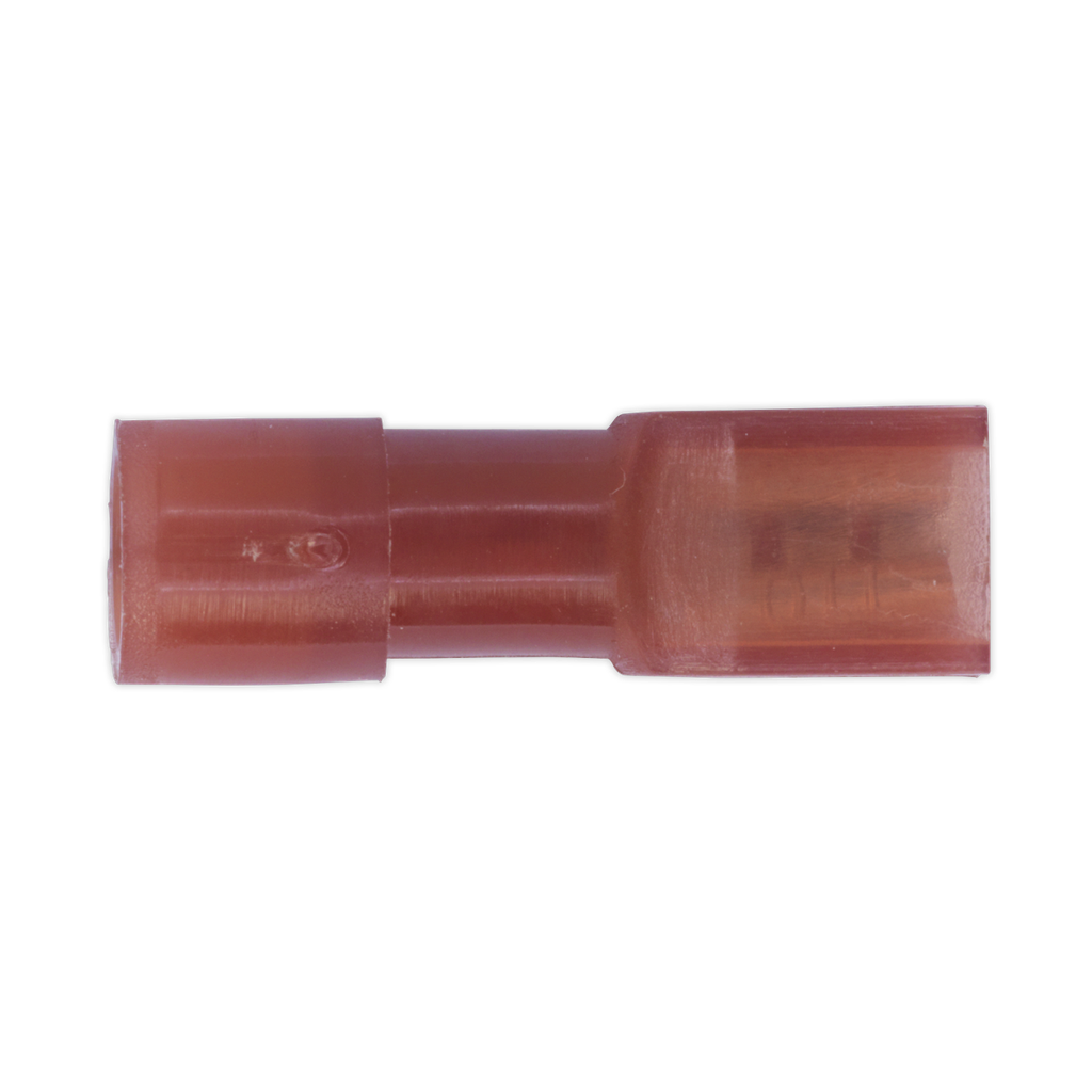 Sealey Fully Insulated Female Terminal 2.8mm, Red - Pack of 100