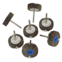 Rotary Tool Abrasive Flap Wheel Set 30mm 7pc