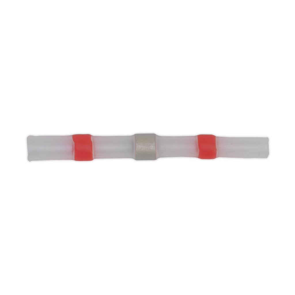 Sealey Heat Shrink Butt Connector Solder Terminal 22-18 AWG, Red