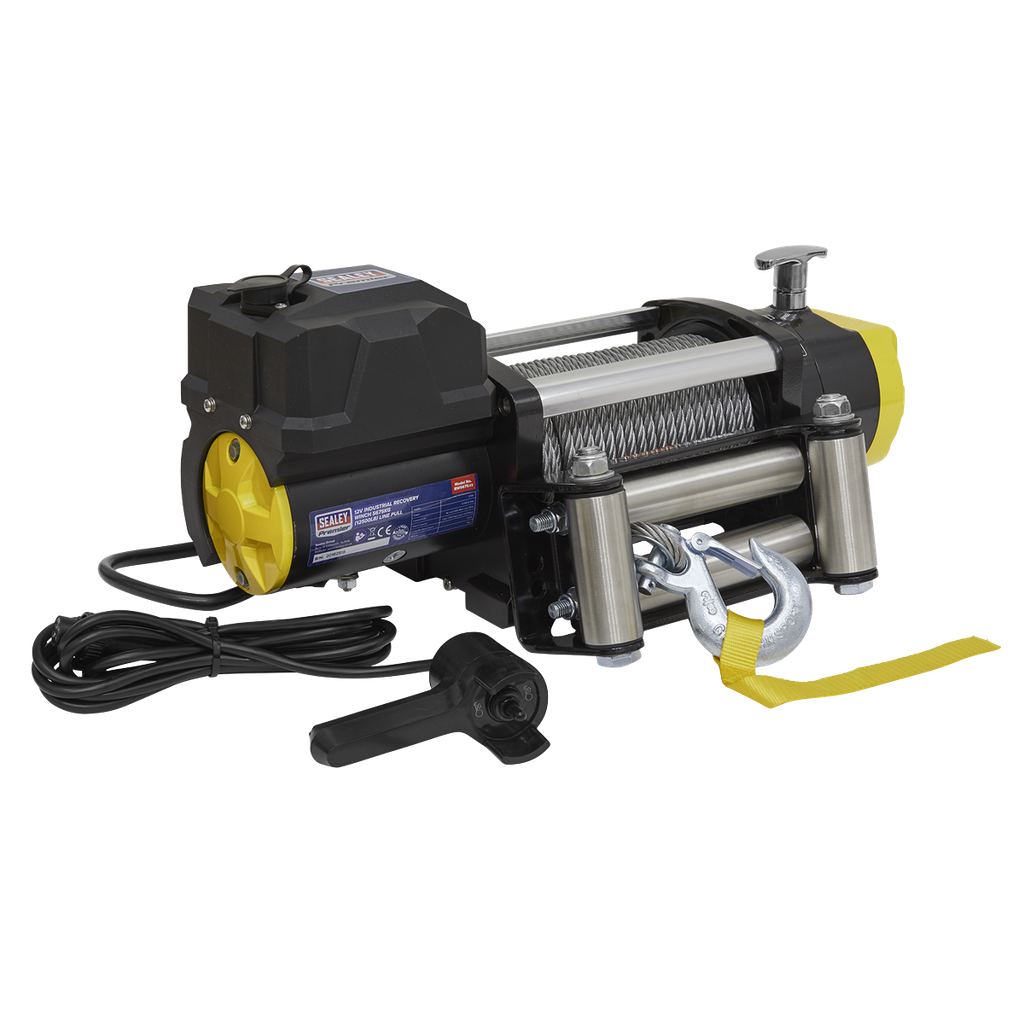 Sealey Premier Industrial Recovery Winch 5675kg (12500lb) Line Pull 12V