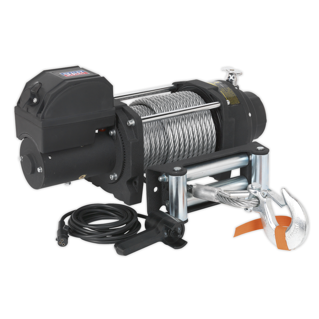 Premier Industrial Recovery Winch 8180kg (18000lb) Line Pull 12V