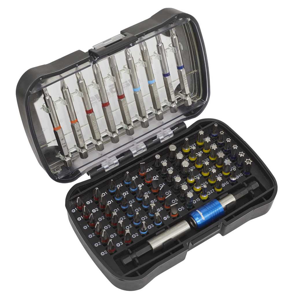 Sealey Siegen Colour-Coded Power Tool Bit Set 71pc