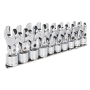 Siegen Flexible Crow's Foot Open-End Spanner Set 3/8"Sq Drive 10pc