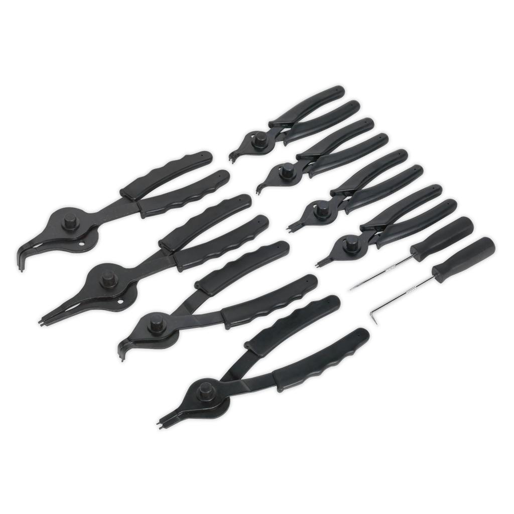 Siegen Internal/External Circlip Pliers Set 10pc