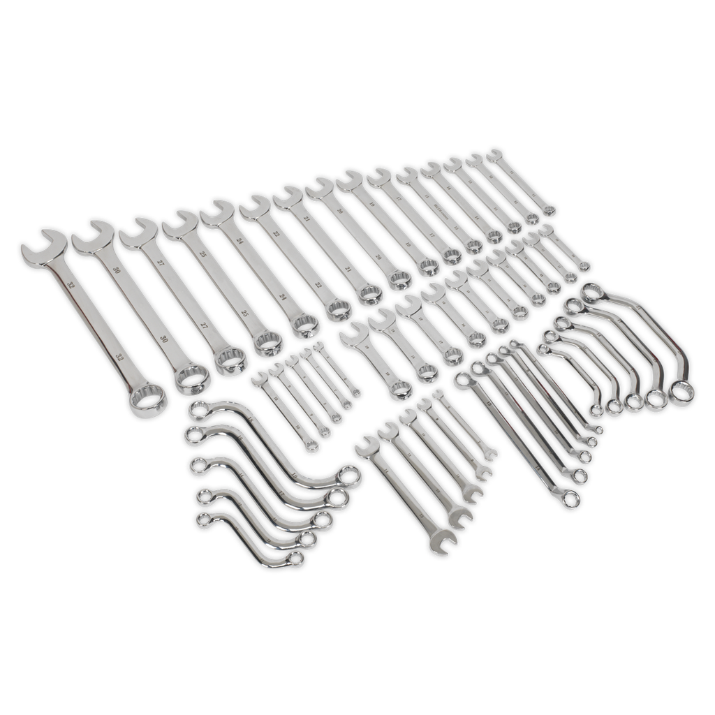 Sealey Siegen Multipurpose Spanner Set 50pc
