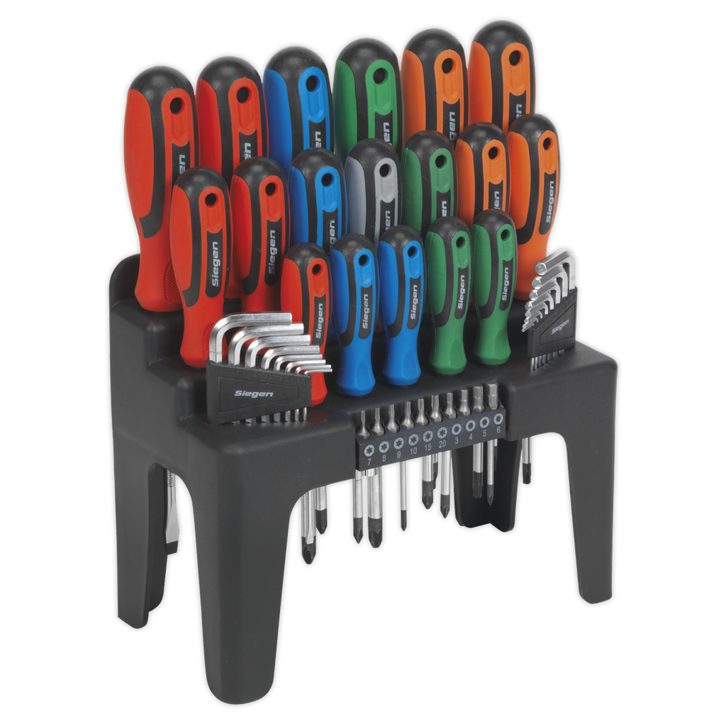 Siegen Screwdriver, Hex Key & Bit Set 44pc