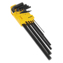 Sealey Siegen Extra-Long Hex Key Set 9pc