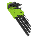 Siegen Long Ball-End Hex Key Set 9pc