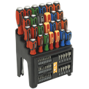 Siegen Hammer-Thru Screwdriver, Bit & Nut Driver Set 61pc