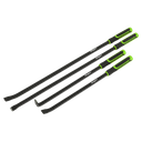 Heavy-Duty Pry Bar Set with Hammer Cap 4pc