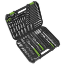 Sealey Siegen Socket Set 1/4", 3/8" & 1/2"Sq Drive 219pc