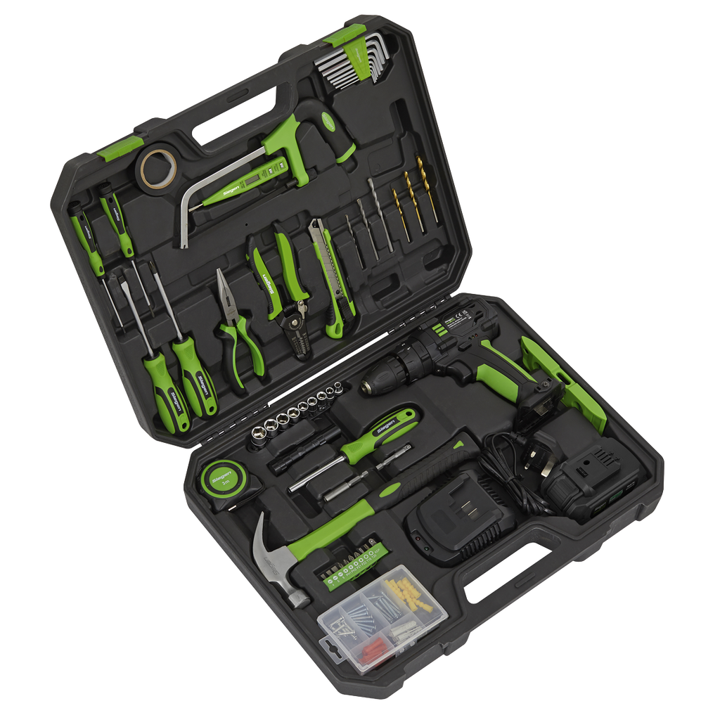 Sealey Siegen Tool Kit with Cordless Drill 101pc
