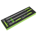 Siegen Ratchet Wrench Set with Flip Reverse 3/8"Sq Drive 5pc