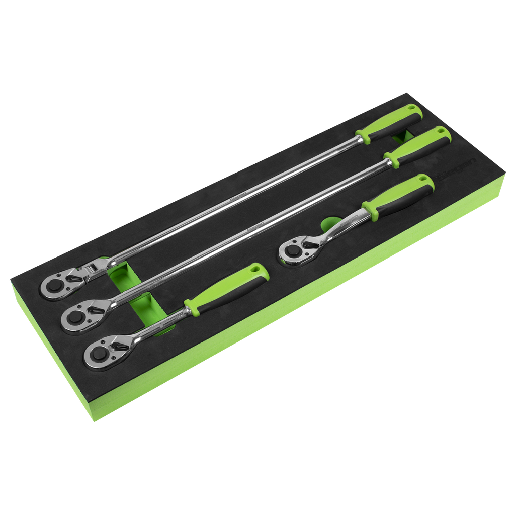 Sealey Siegen Ratchet Wrench Set with Flip Reverse 1/2"Sq Drive 4pc