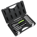 Siegen Socket Set 1/4"Sq Drive 26pc