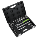 Siegen Socket Set 1/2"Sq Drive 21pc