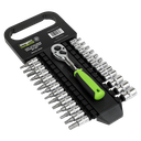 Siegen Socket & Socket Bit Set 1/4"Sq Drive 27pc