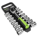 Siegen Socket Set 1/2"Sq Drive 17pc