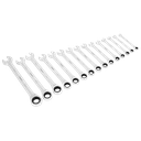 Sealey Siegen Combination Ratchet Spanner Set 15pc