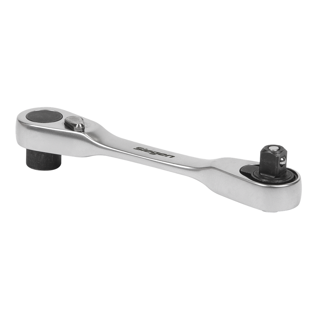 Siegen Micro Ratchet Bit Driver & Wrench 1/4"Hex x 1/4"Sq Drive