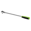 Siegen Extra-Long Flexi-Head Ratchet Wrench with Flip Reverse 1/4"Sq Drive