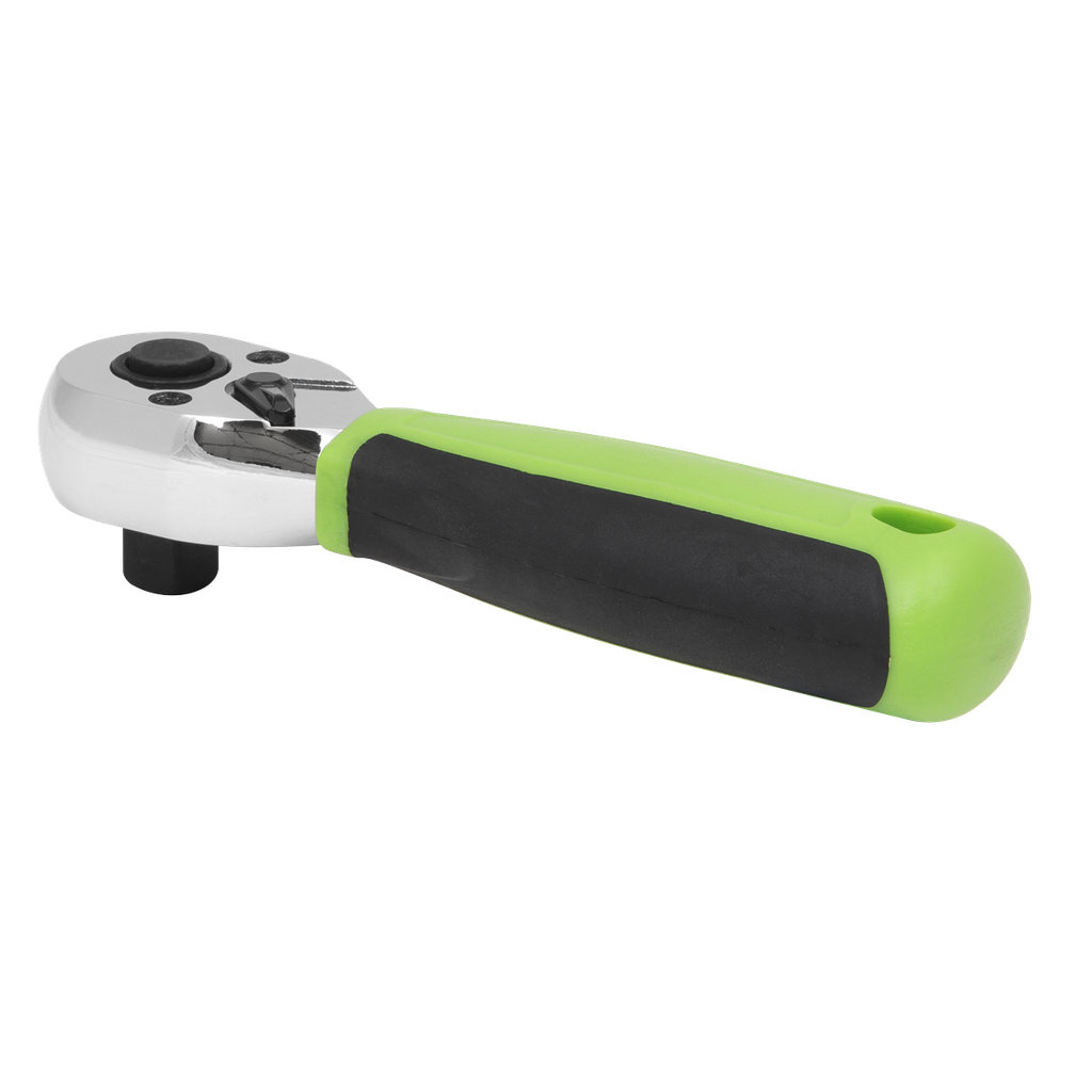 Siegen Stubby Ratchet Wrench with Flip Reverse 3/8"Sq Drive