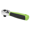 Siegen Stubby Ratchet Wrench with Flip Reverse 3/8"Sq Drive