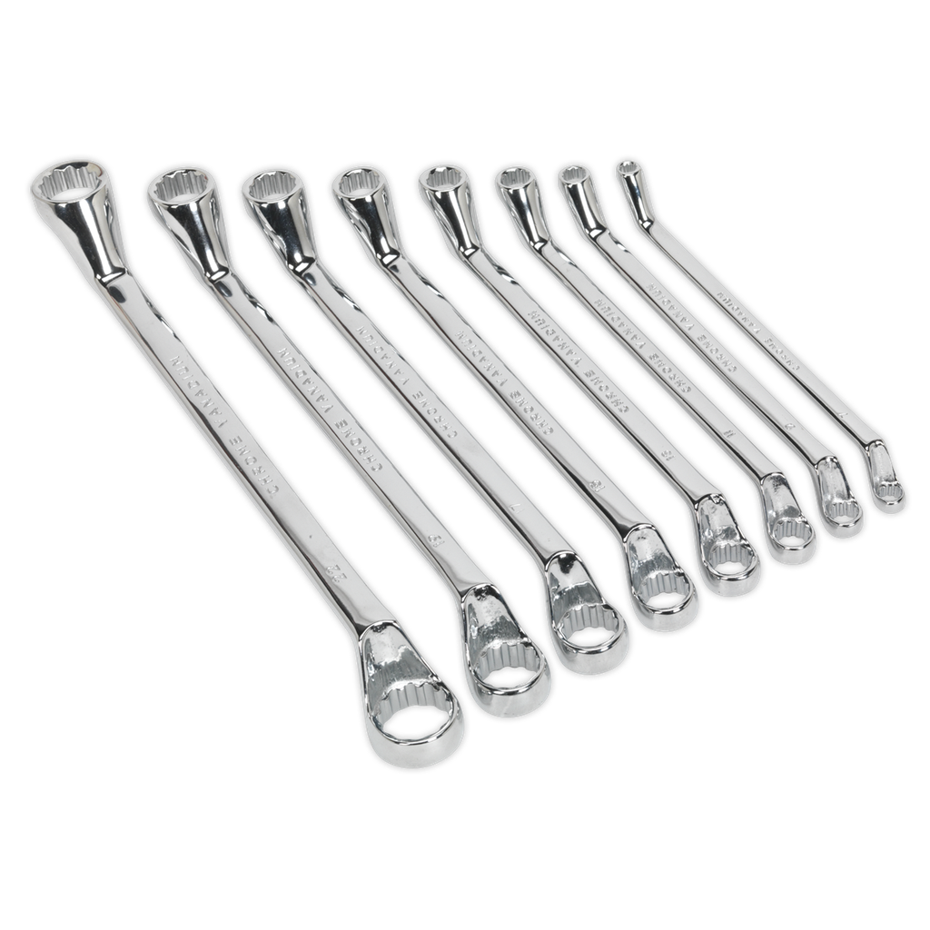 Sealey Siegen Deep Offset Ring Spanner Set 8pc