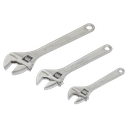 Sealey Siegen Adjustable Wrench Set 3pc