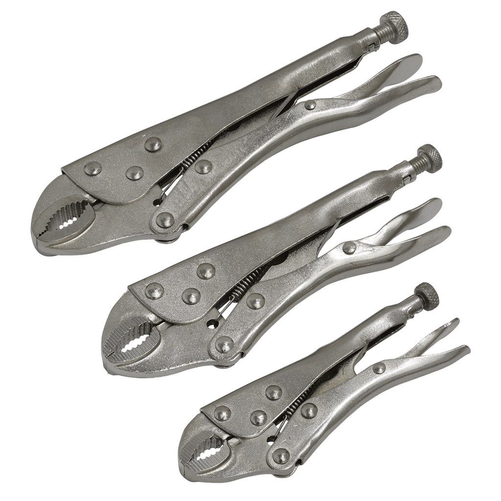 Sealey Siegen Locking Pliers Set 3pc