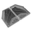 Siegen Metric/Imperial Long/Short-Arm Hex Key Set 30pc