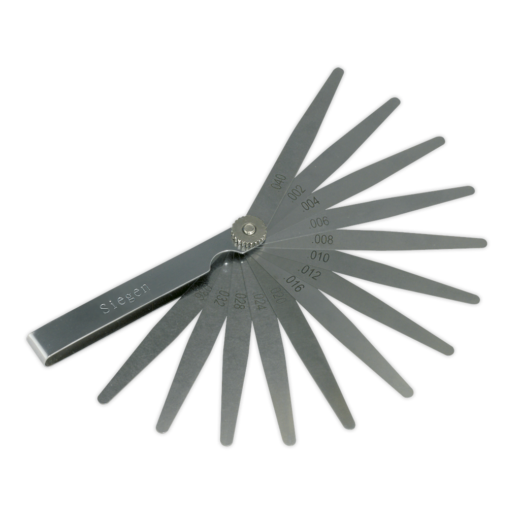 Sealey Siegen Imperial Feeler Gauge 13 Blade