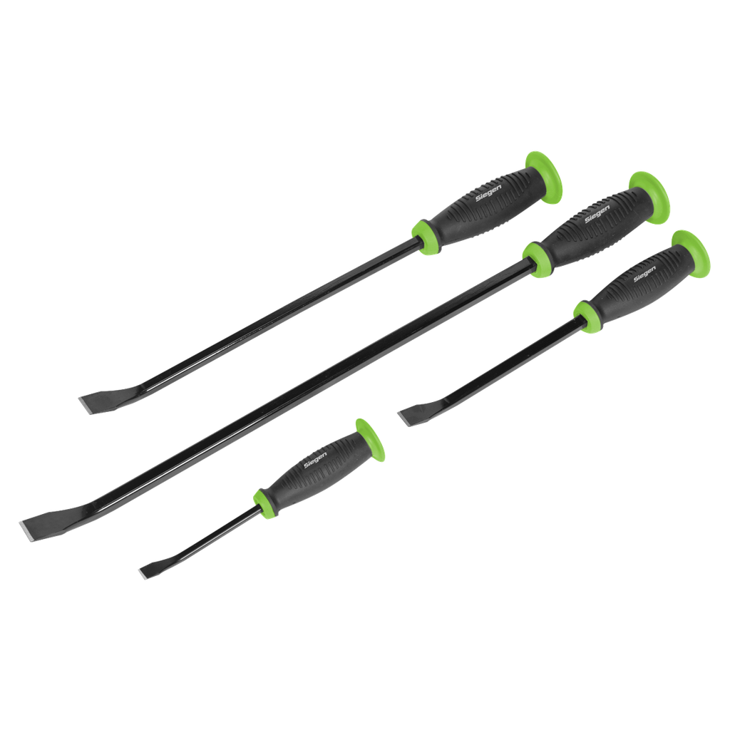 Siegen Pry Bar Set with Hammer Cap 4pc