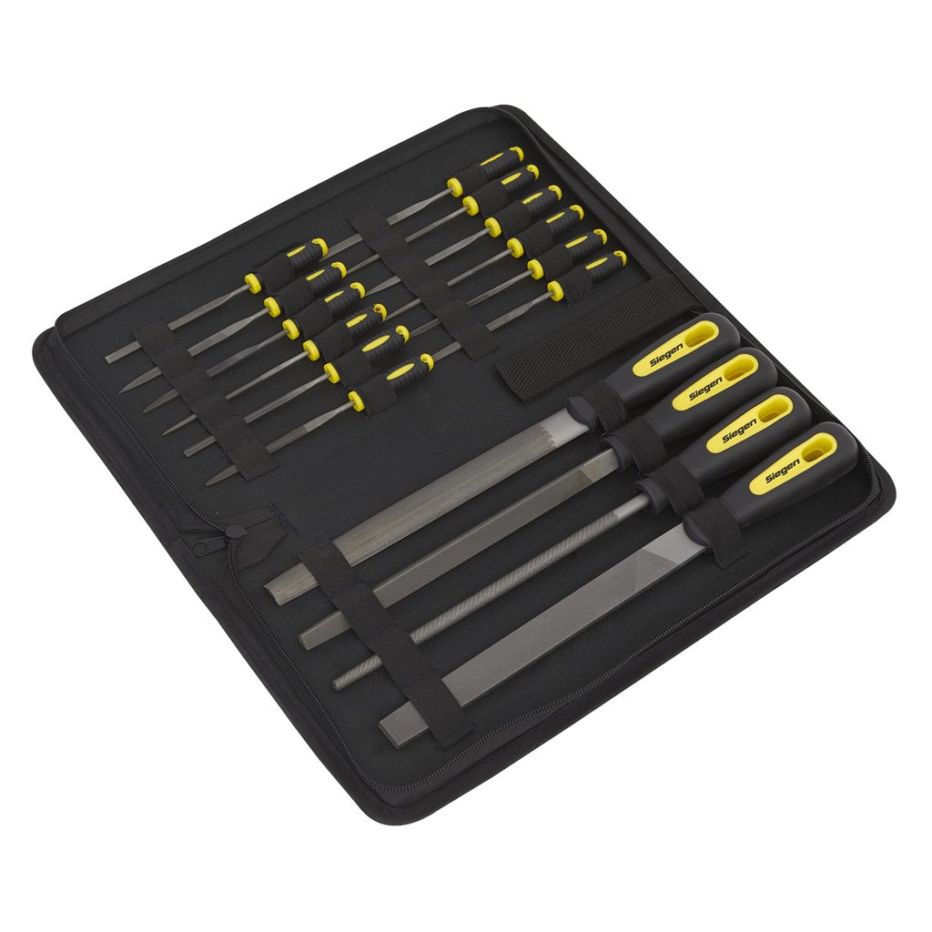 Sealey Siegen Engineer's & Needle File Set 16pc