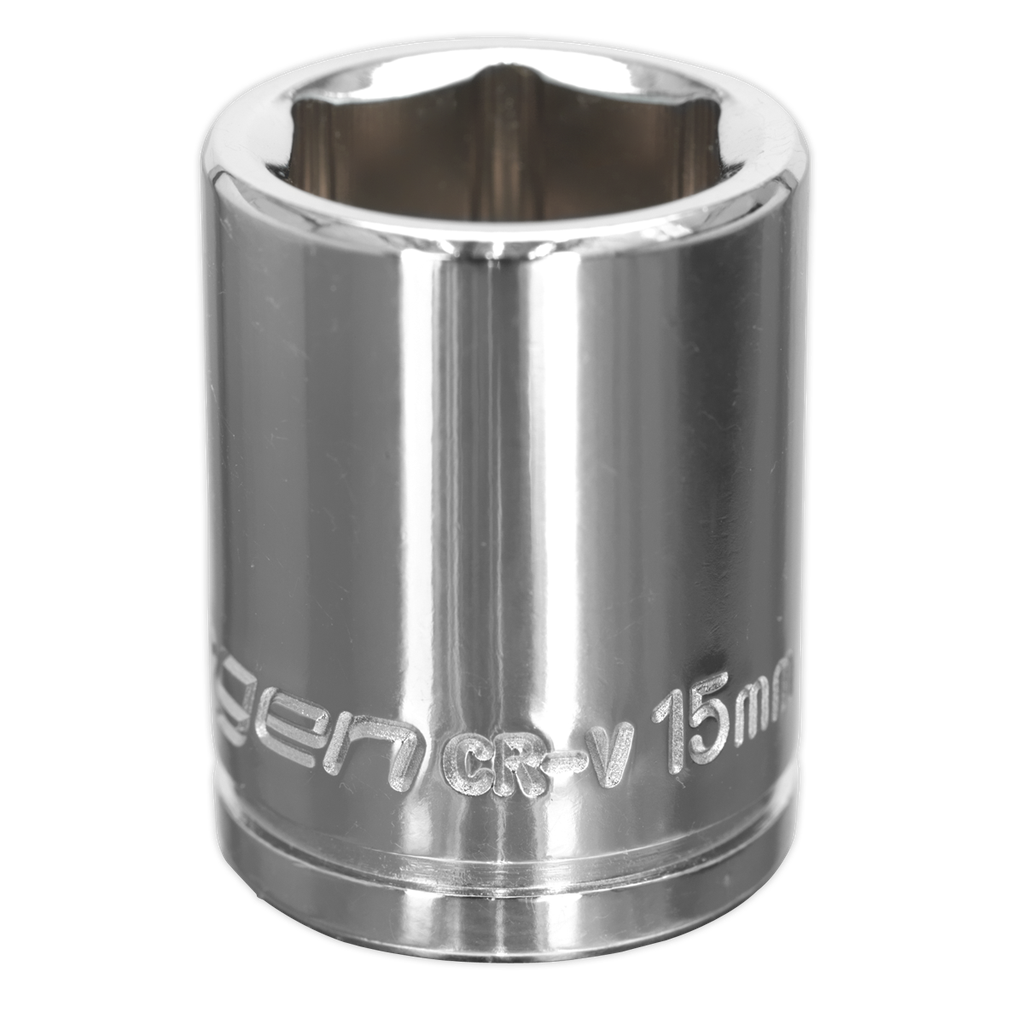 Sealey Siegen Socket 3/8"Sq Drive 15mm
