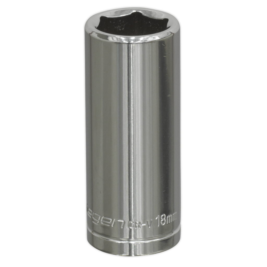 Sealey Siegen Deep Socket 3/8"Sq Drive 18mm