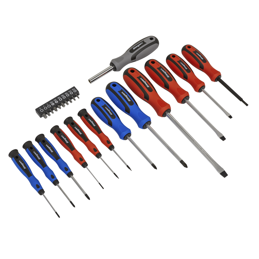 Siegen Soft Grip Screwdriver & Bit Set 23pc